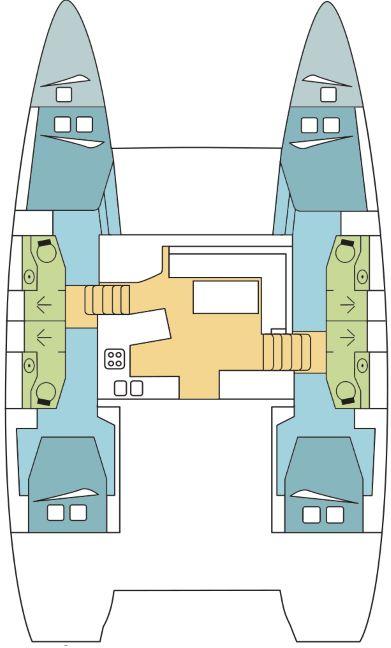 Lagoon 450 F - 4 + 2 cab. - LOUMILIS II, picture 2