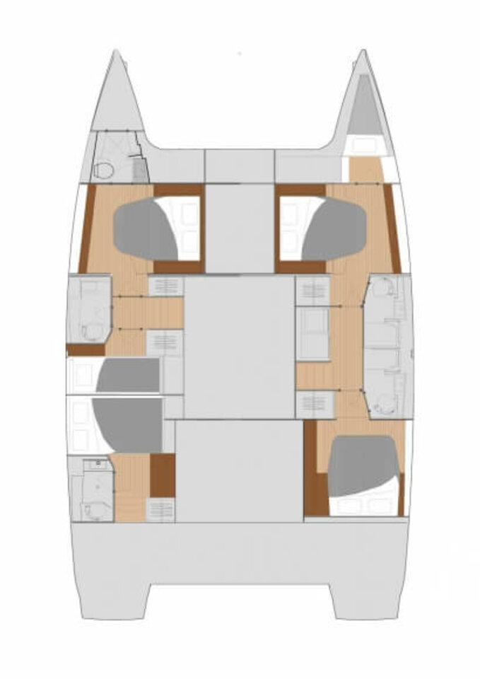 Fountaine Pajot Saona 47 Quintet - 5 + 1 cab. - Three Sheets, picture 2