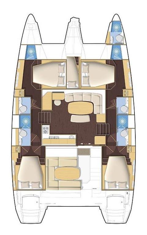 Lagoon 421 - 4 + 1 cab. - Patch Work, picture 2